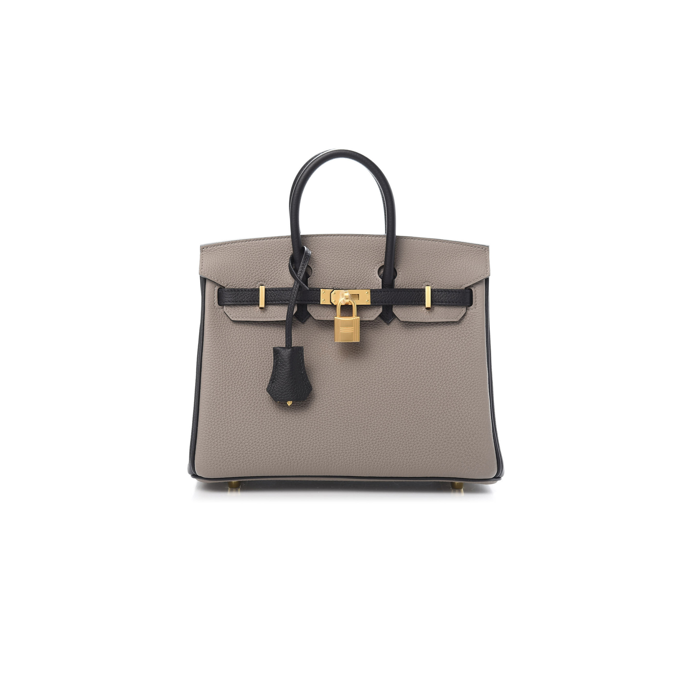 HERMES MASTER BIRKIN 30 TOGO LEATHER TURTLEDOVE GRAY GOLD BUCKLE BAG 645269 (30*23*15cm)